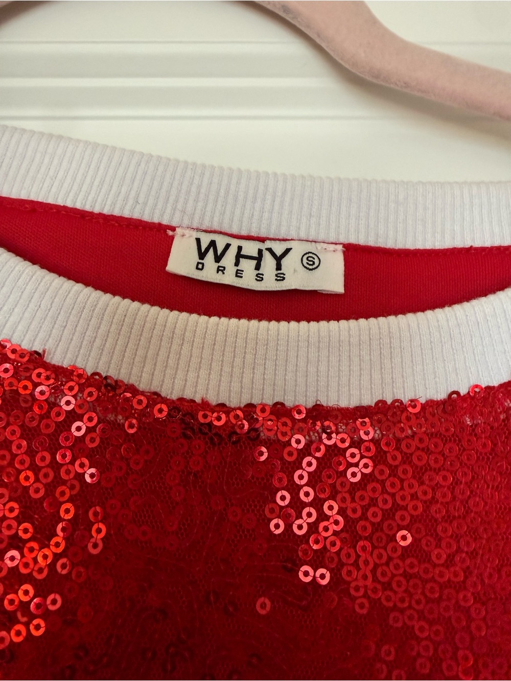 Red Sequin Women's Skirt